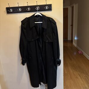 Men’s Black Trenchcoat 50 Regular